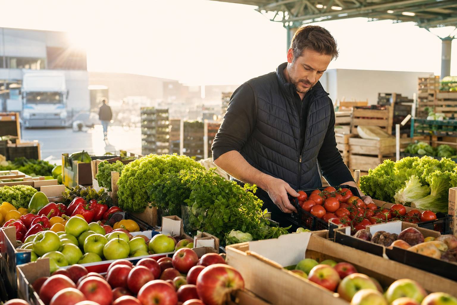 Frische Äpfel und Obst