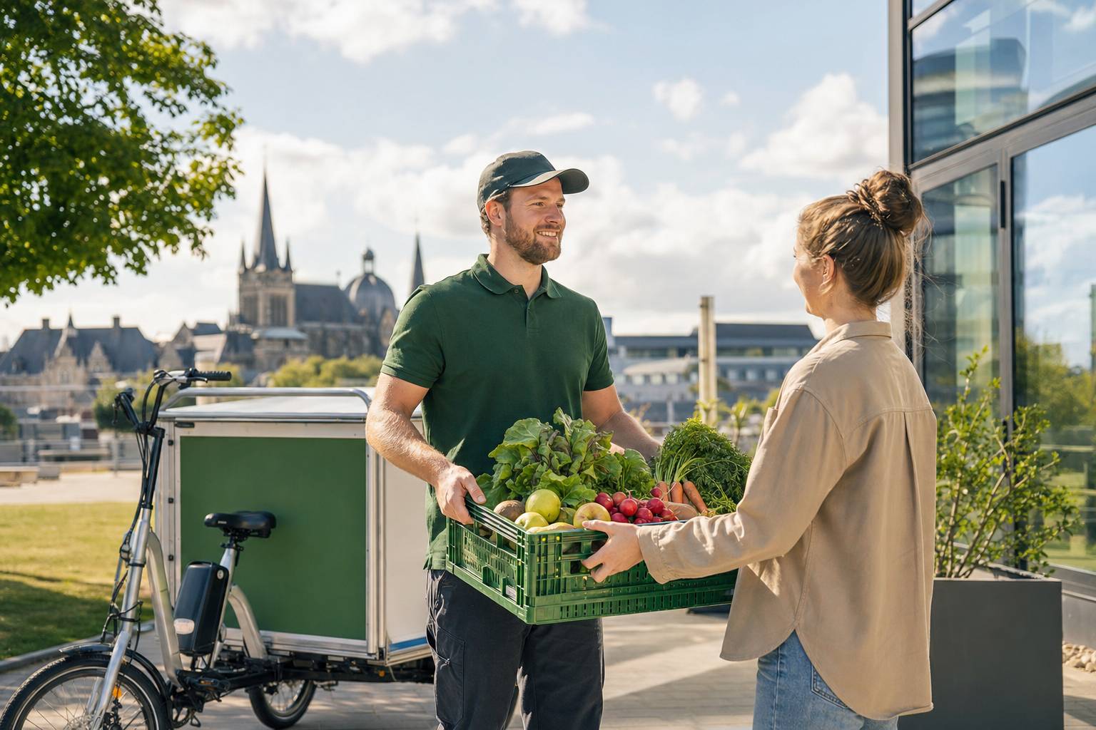 Frisches Gemüse und Blattgrün